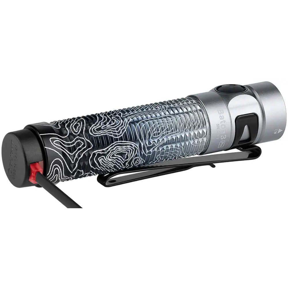 Фонарь Olight Baton 3 Pro Silver ridge - фото 6