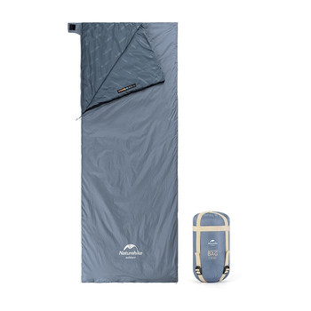 Фото Спальник надлегкий Naturehike Ultralight LW180 NH21MSD09, (15°C), p-p M, сіро-синій