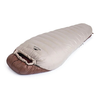 Фото Спальник з натуральним пухом Naturehike Snowbird NH20YD001, p-р L, коричневий 380 г