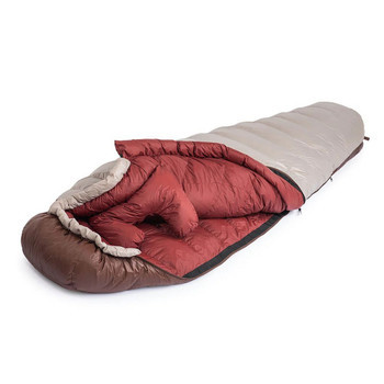 Фото Спальник з натуральним пухом Naturehike Snowbird NH20YD001, p-р L, коричневий 720 г