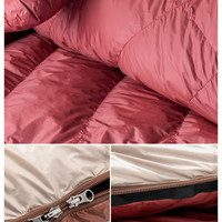 Спальник з натуральним пухом Naturehike Snowbird NH20YD001, p-р L, коричневий 720 г - фото 4