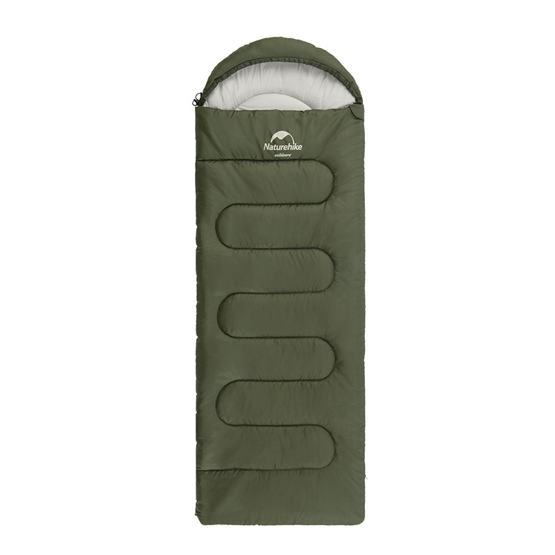 Спальний мішок Naturehike Y150L NH21MSD08, лівий, темно-зелений - фото 1