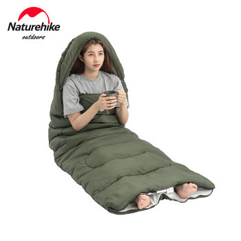Фото Спальний мішок Naturehike Y150L NH21MSD08, правий, темно-зелений