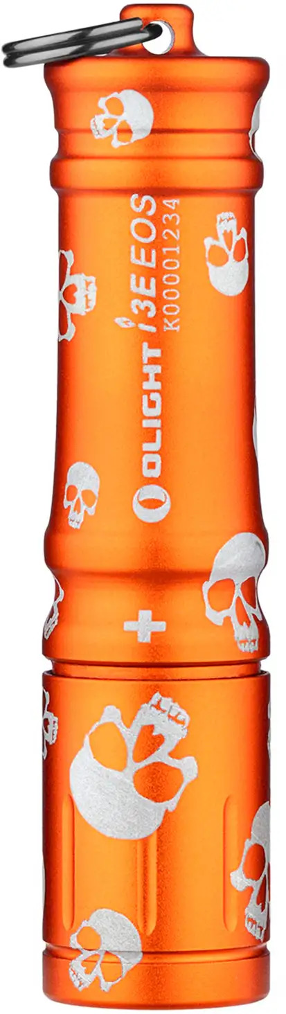 Фонарь-брелок Olight I3E EOS Orange Skull 2370.43.90 - фото 2