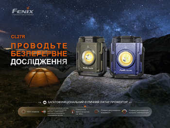 Фото Фонарь прожектор Fenix ​​CL27R темно-голубой (1600 Лм) CL27R-Blue