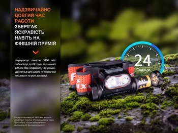 Фото Фонарь налобный Fenix ​​HM65R-T V2.0 сиреневый HM65RTV20NEB 1600 Лм