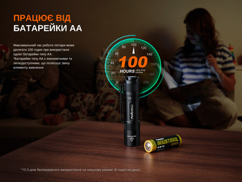 Фото Фонарь ручной Fenix ​​E12 V3.0 200 Лм